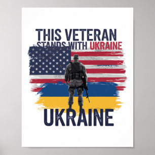 Poster Este Veterano Apoia a Ucrânia 2