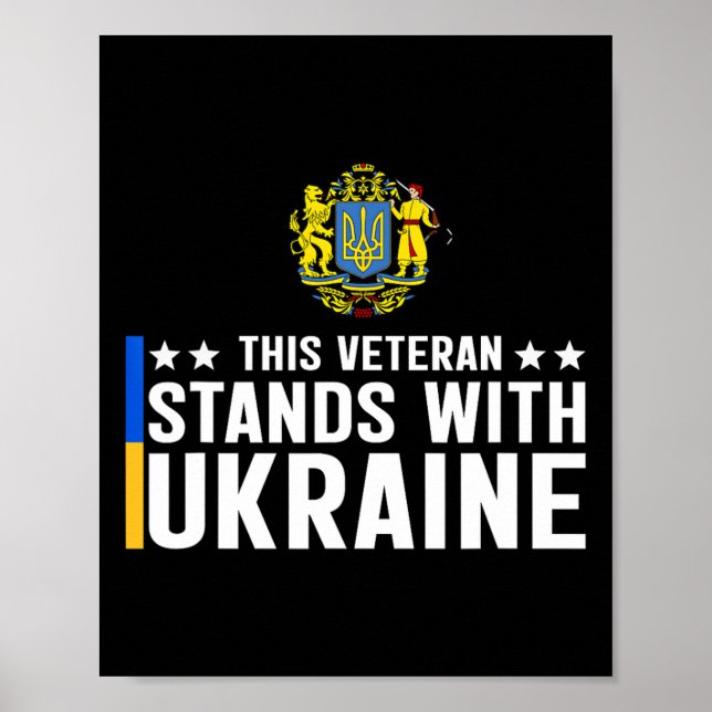 Poster Este Veterano Apoia a Ucrânia 5  (Frente)