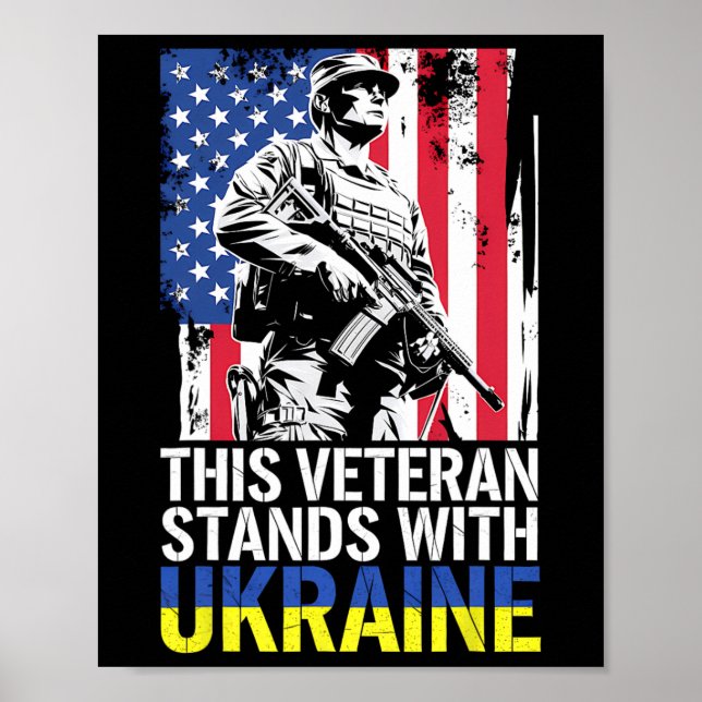 Poster Este Veterano Apoia a Ucrânia 7  (Frente)