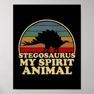 Poster Estegossauro Meu Espírito Dinossauro Animal