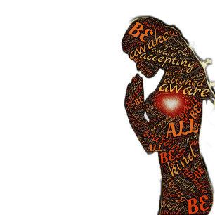 Poster Esteja ciente de que o Word Art Design