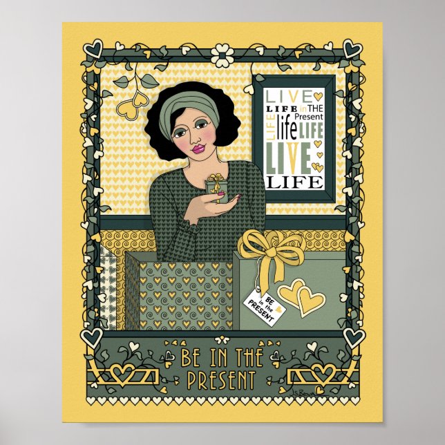 Poster Esteja no Presente_C_8x10 Cartaz (Frente)