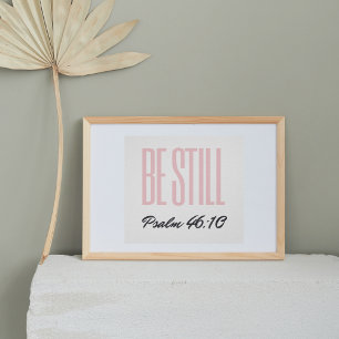 Poster Esteja Psalm 46:10 Decor De Enfermeiro