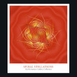 Póster Estellas Espirais<br><div class="desc">Estilos Espirais de Michael Trott. Parte da Coleção Galeria de Mathematica de Pesquisa Wolfram.</div>