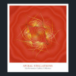 Póster Estellas Espirais<br><div class="desc">Estilos Espirais de Michael Trott. Parte da Coleção Galeria de Mathematica de Pesquisa Wolfram.</div>