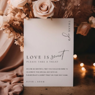 Poster Estelle Modern Minimal Love Is Sweet Favense Sign