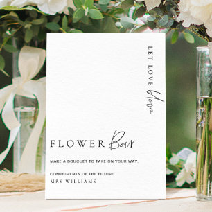 Poster Estelle Modern - Sinal de Bar Mínimo da Flor