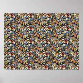 Poster ESTEREOGRAMA DE POMBO 16" x 12", Sem Moldura