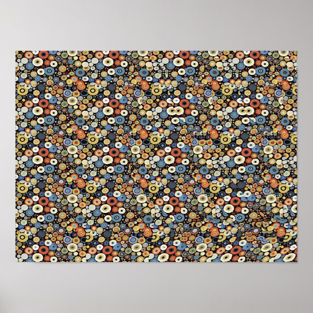 Poster ESTEREOGRAMA DE POMBO 16" x 12", Sem Moldura (Frente)