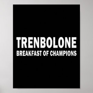 Poster Esteróide Para Musculação Trenbolone Café Da Manhã