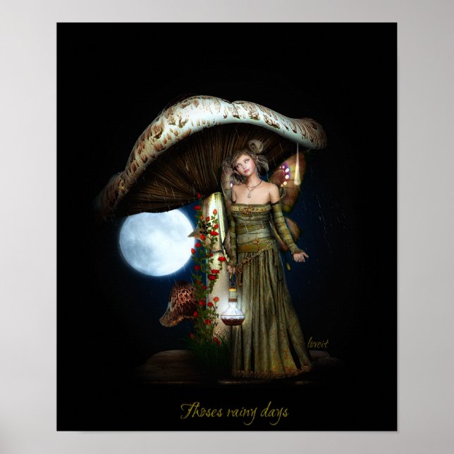 Poster Estes dias chuvosos (Frente)