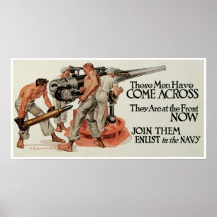 Póster Estes homens vieram transversalmente