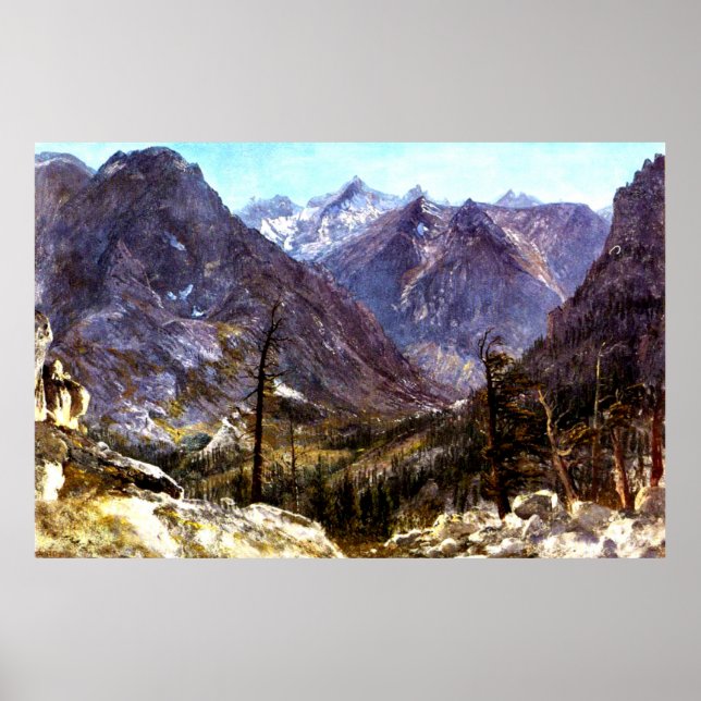 Poster Estes Park, Colorado por Albert Bierstadt, (Frente)