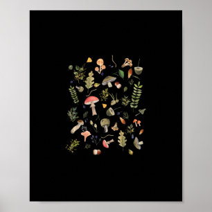 Poster Estética acadêmica de cogumelo Cottagecore Goblinc