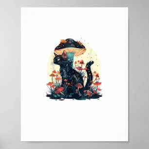 Poster Estética Cottagecore Goblincore Cogumelo Fairycor