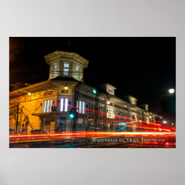 Poster Estética da Arquitetura Art Déco das Novas Índias