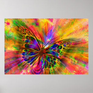 Poster Estética da borboleta de convênio