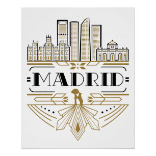 Póster Estética de Arte Espanha Deco Souvenir