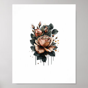 Poster Estética de Fada Goblincore e Cottagecore Cogumelo