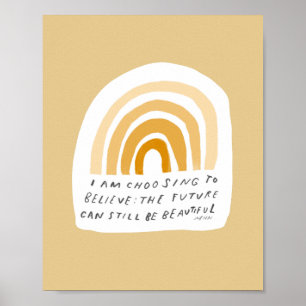 Poster Estética de Salão Amarelo de Cotação Inspiradora