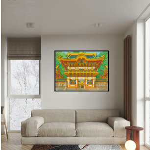 Poster Estética de Viagem de Paisagem de Templo Personali