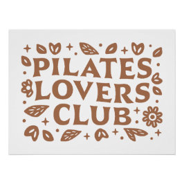 Póster Estética do clube de amantes de pilates