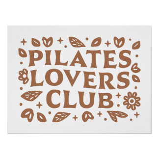 Póster Estética do clube de amantes de pilates