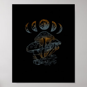 Poster Estética Goblincore Academia Cottagecore Cogumelo