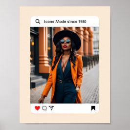 Poster Estética moderna foto instagram elegante