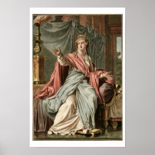 Póster Esther, costume for 'Esther' by Jean Racine, from