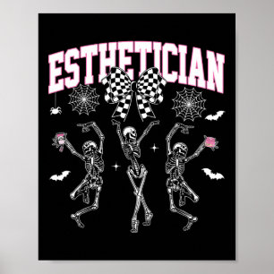 Poster Estheticista Dançando Esqueleto De Arco De Hallowe