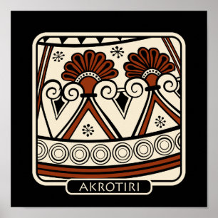 Poster Estilhaço da cerâmica de Akrotiri