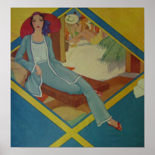 Poster Estilo 1931 do vintage