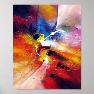 Poster Estilo Abstrato de Estilo de Arte Expressionista C