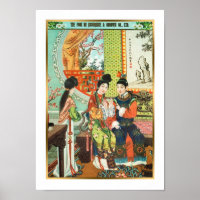 Estilo Antiquado de Anúncio Chinês Vintage