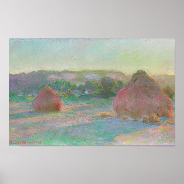 Poster estilo artístico de Claude Monet (Frente)