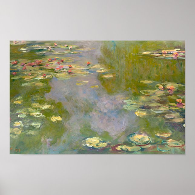 Poster estilo artístico de Claude Monet (Frente)