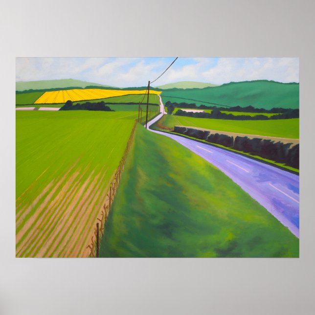 Poster estilo artístico de David Hockney (Frente)