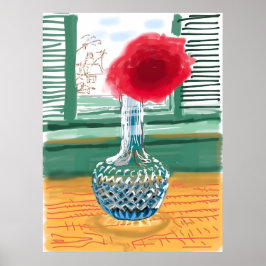 Poster estilo artístico de David Hockney