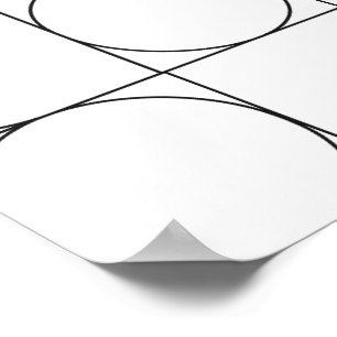 Poster estilo bauhaus de linha geométrica clássica transp