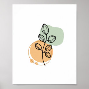 Poster Estilo Boho Minimalista Simples Abstrato Chic