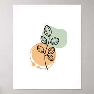 Poster Estilo Boho Minimalista Simples Abstrato Chic