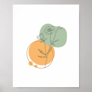 Poster Estilo Boho Minimalista Simples Abstrato Chic