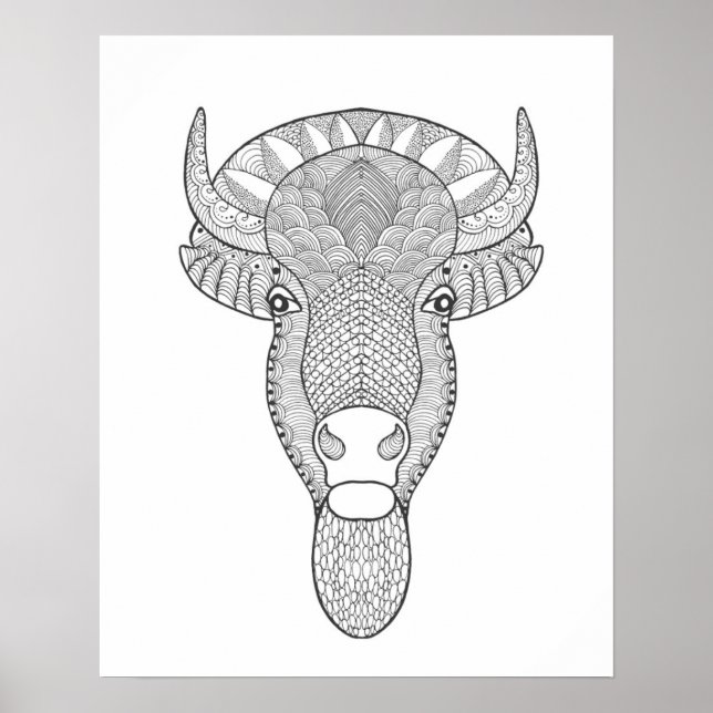 Póster Estilo Bull Cabeça 2 (Frente)
