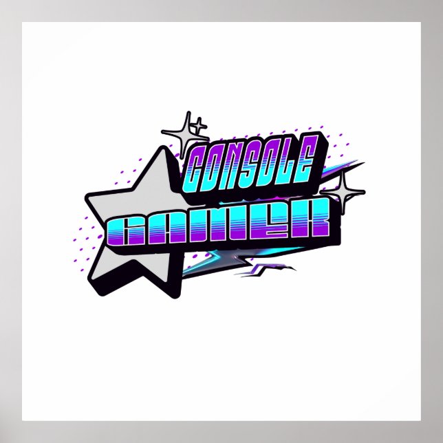 POSTER ESTILO CONSOLE GAMER Y2K (Frente)