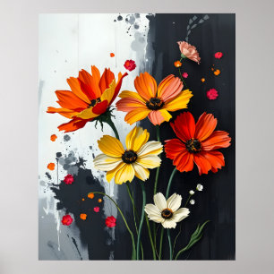 Poster Estilo Cosmo Floral