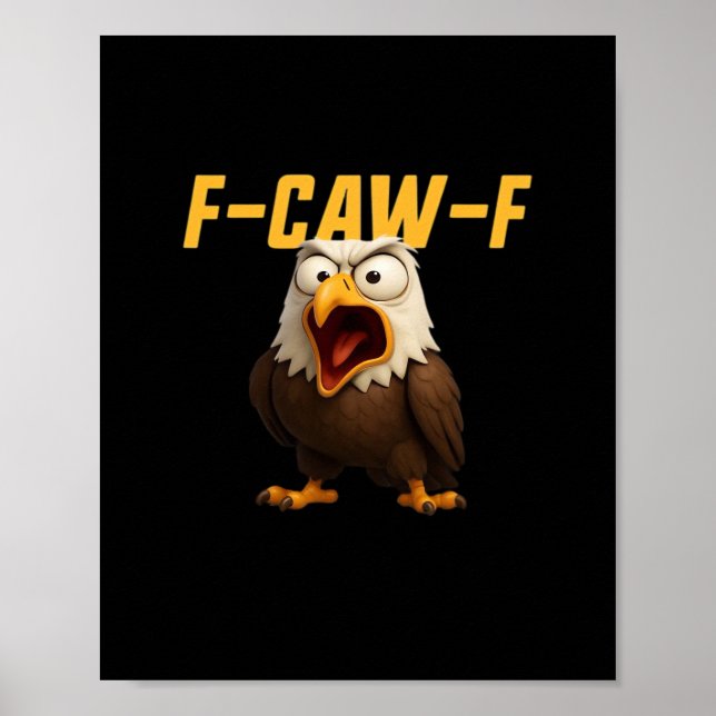 Poster Estilo Criativo de Roupas F-Caw-F Engraçadas (Frente)