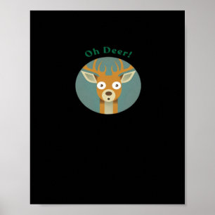 Poster Estilo Criativo Oh Deer