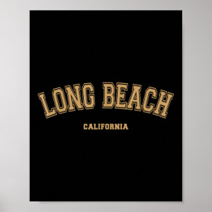 Poster Estilo Da Escola De Esporte Long Beach Em Long Bea