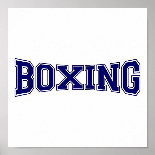 Póster Estilo da Universidade de Boxing (Frente)